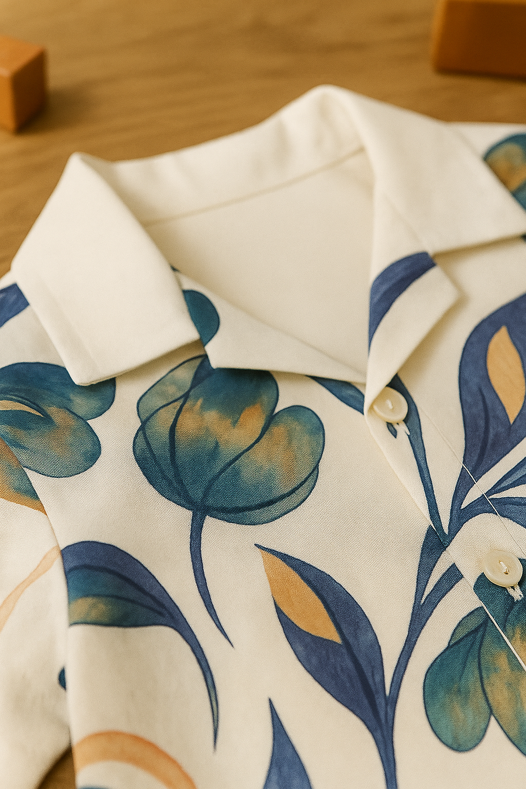 Baby Boy Floral Shirt and Black Pants Set