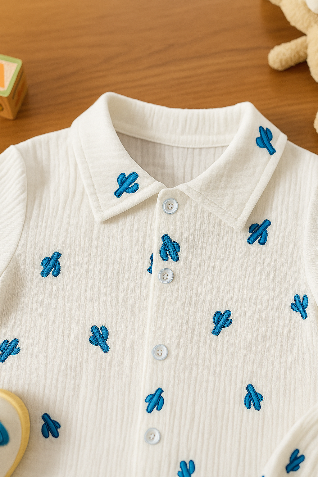 Baby Boy Cotton Shirt and Shorts Set