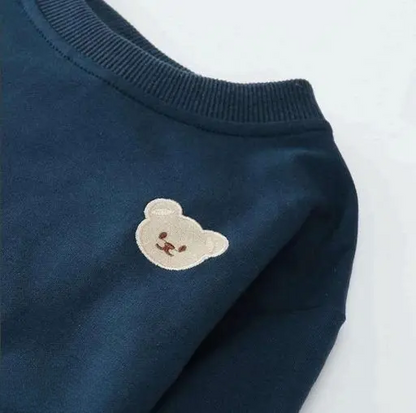 Navy Blue Baby Boy Winter Outfit Set