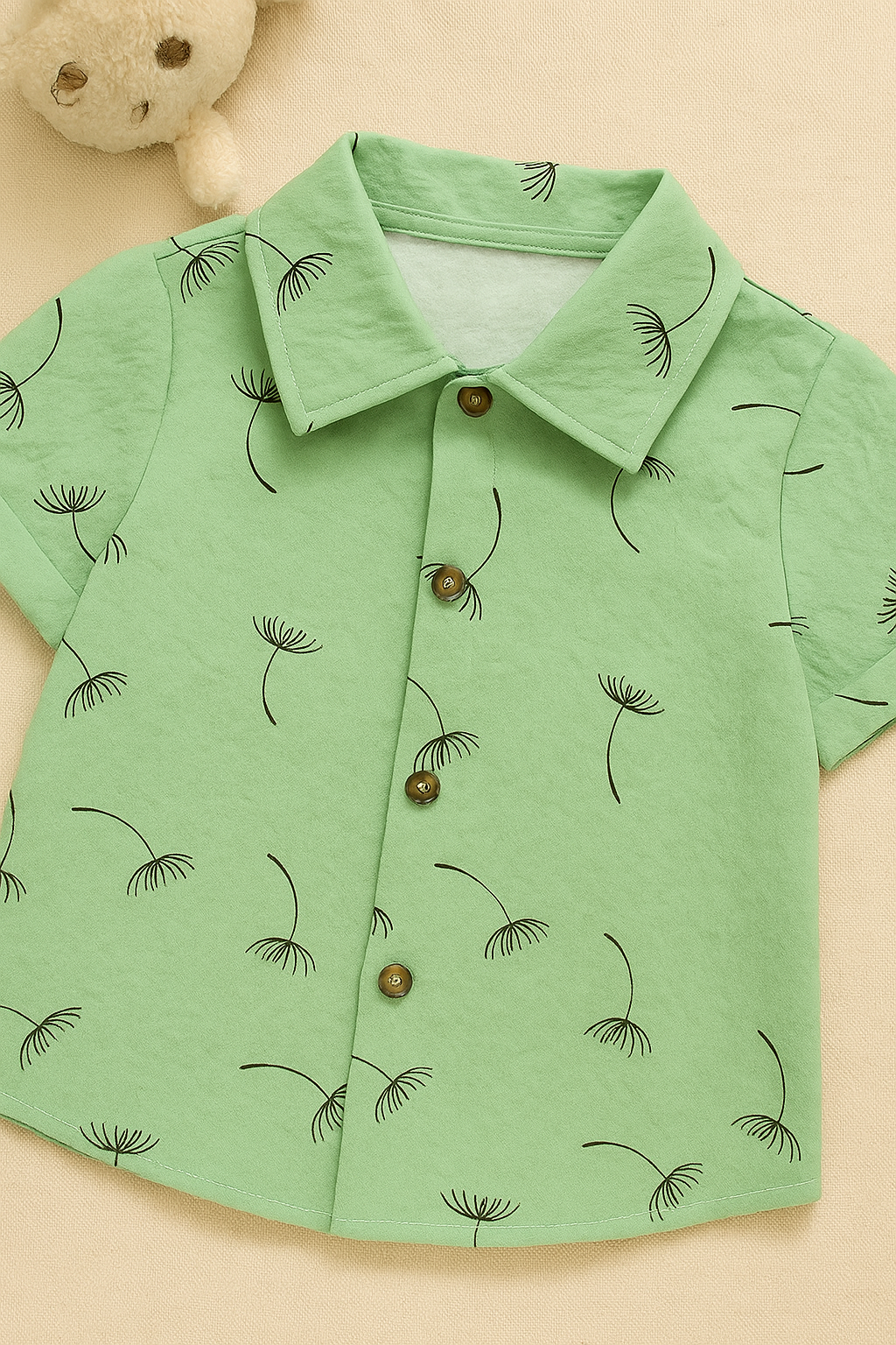 Baby Boy Mint Green Shirt and Shorts Set