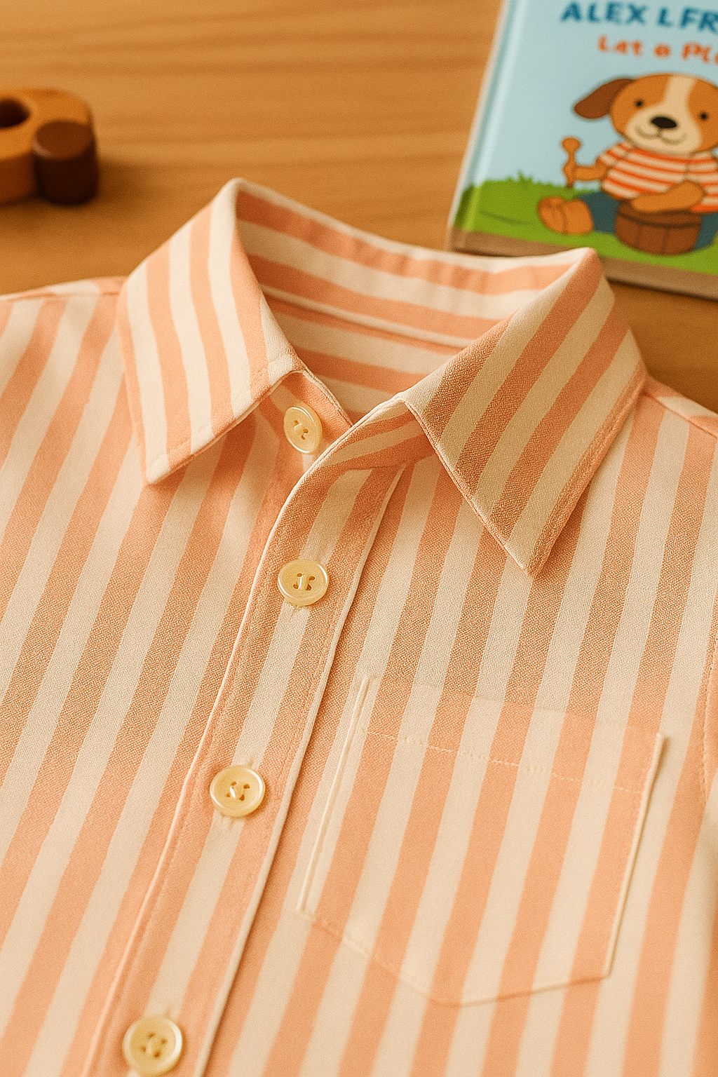 Baby Boy Striped Shirt and Shorts Set